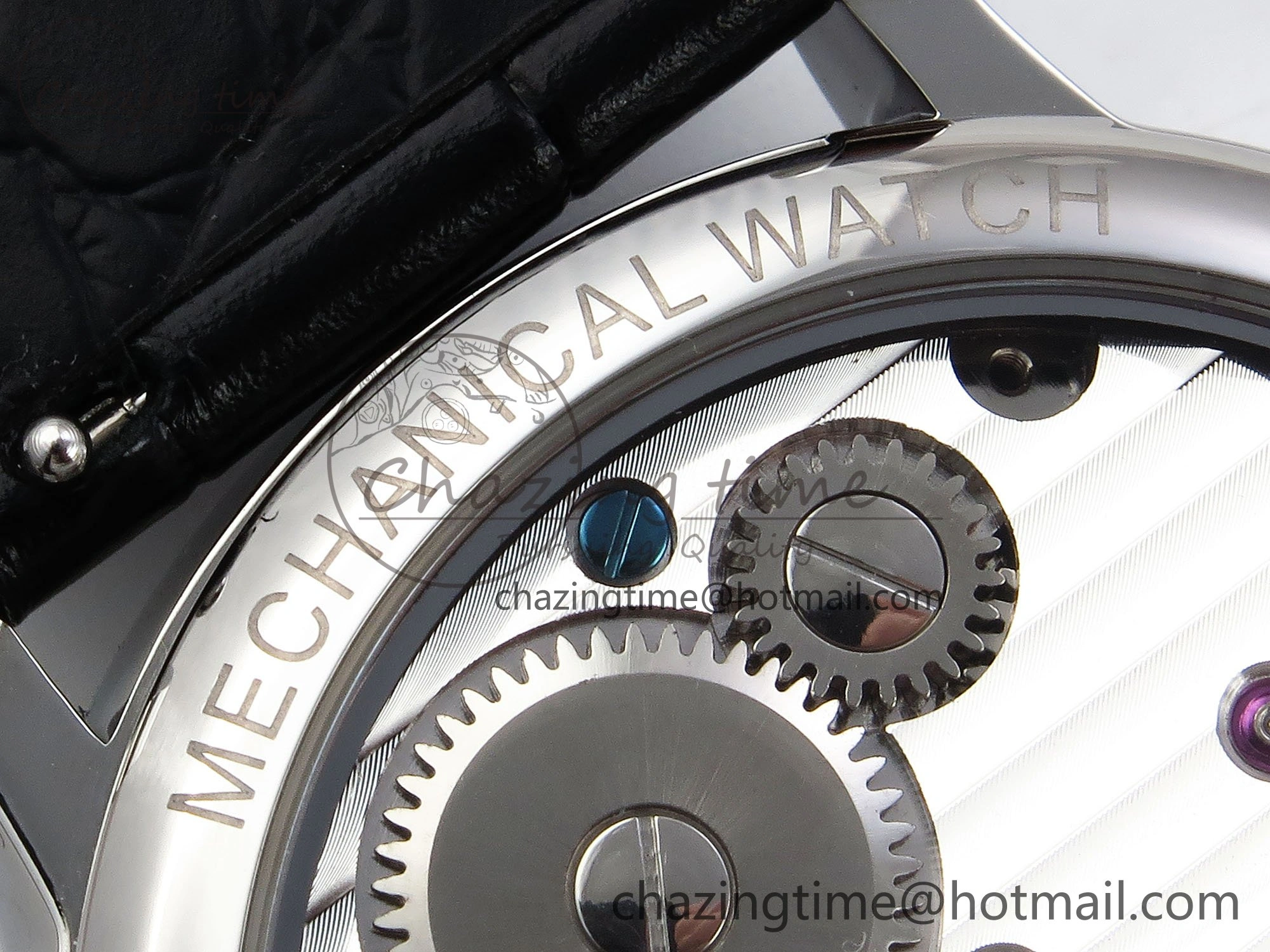 PP Tourbillon SS RMSF Edition Blue Dial on Blue Leather Strap