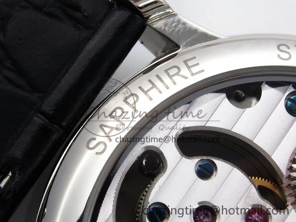 PP Tourbillon SS RMSF Edition Blue Dial on Blue Leather Strap