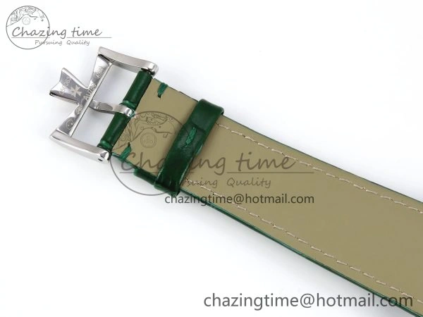 PP Tourbillon SS RMSF Edition Green Dial on Green Leather Strap