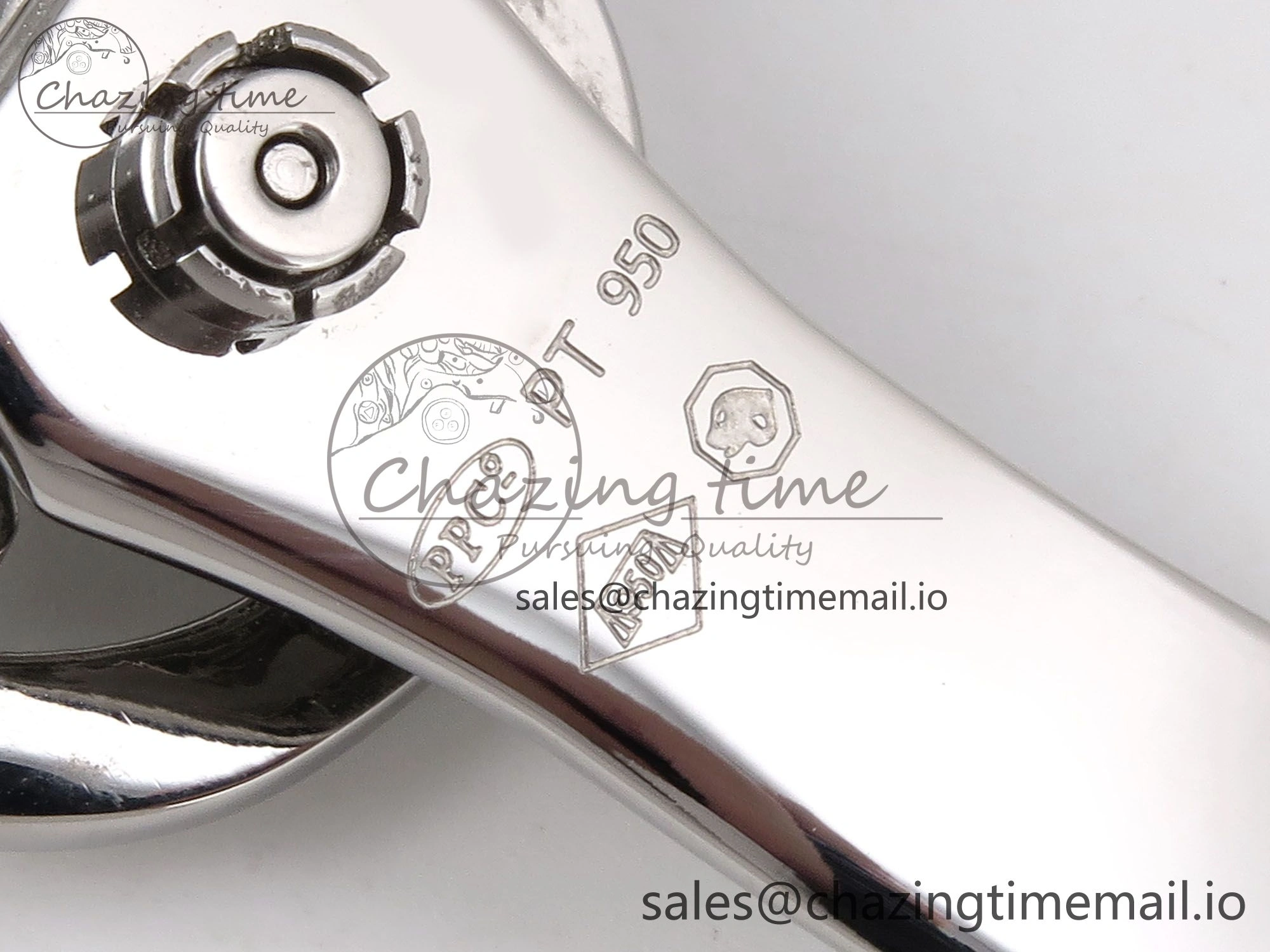 PP Tourbillon SS Rainbow Bezel RMSF Edition Black Starry Dial on Blue Leather Strap