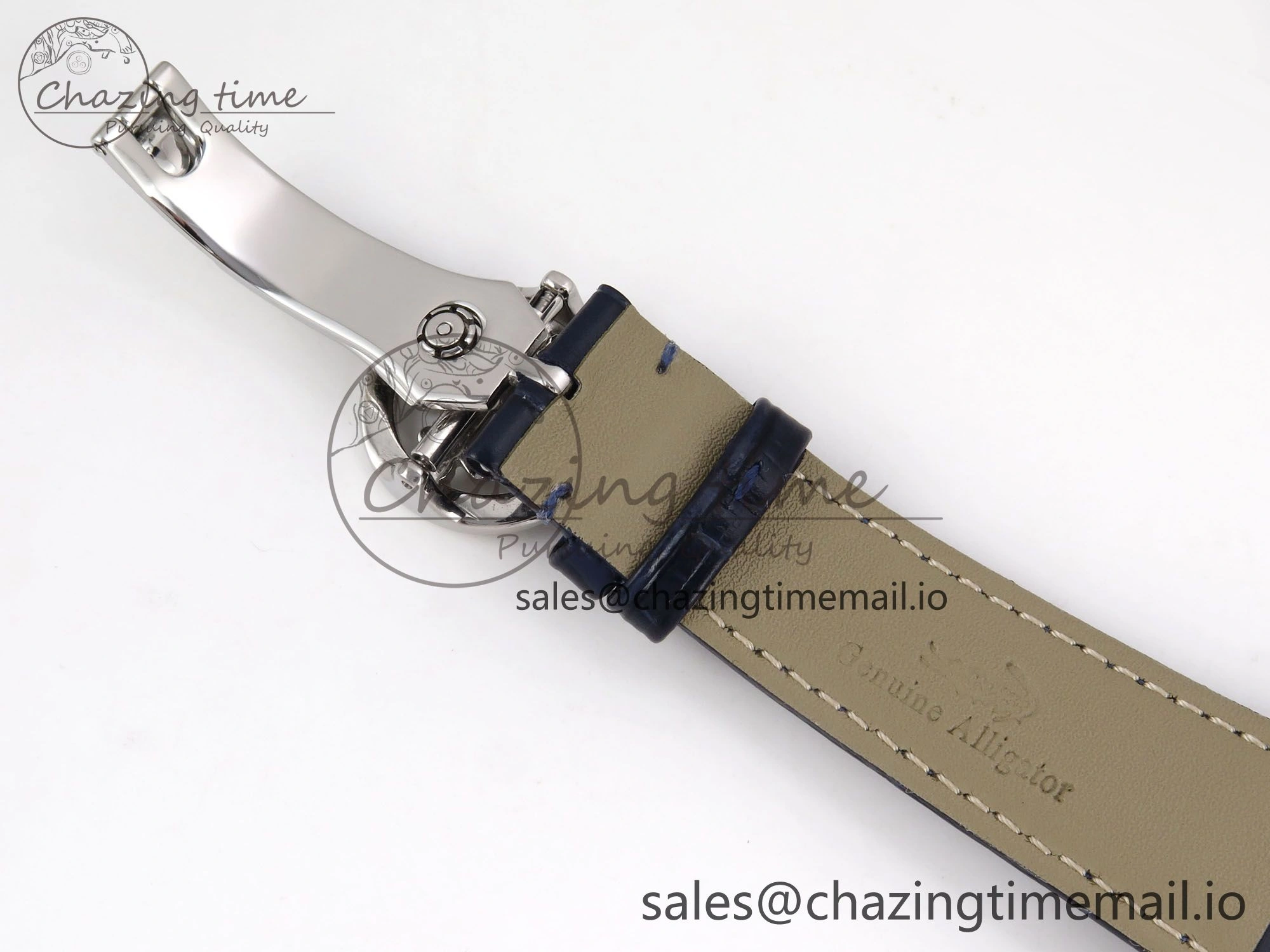 PP Tourbillon SS Rainbow Bezel RMSF Edition Black Starry Dial on Blue Leather Strap