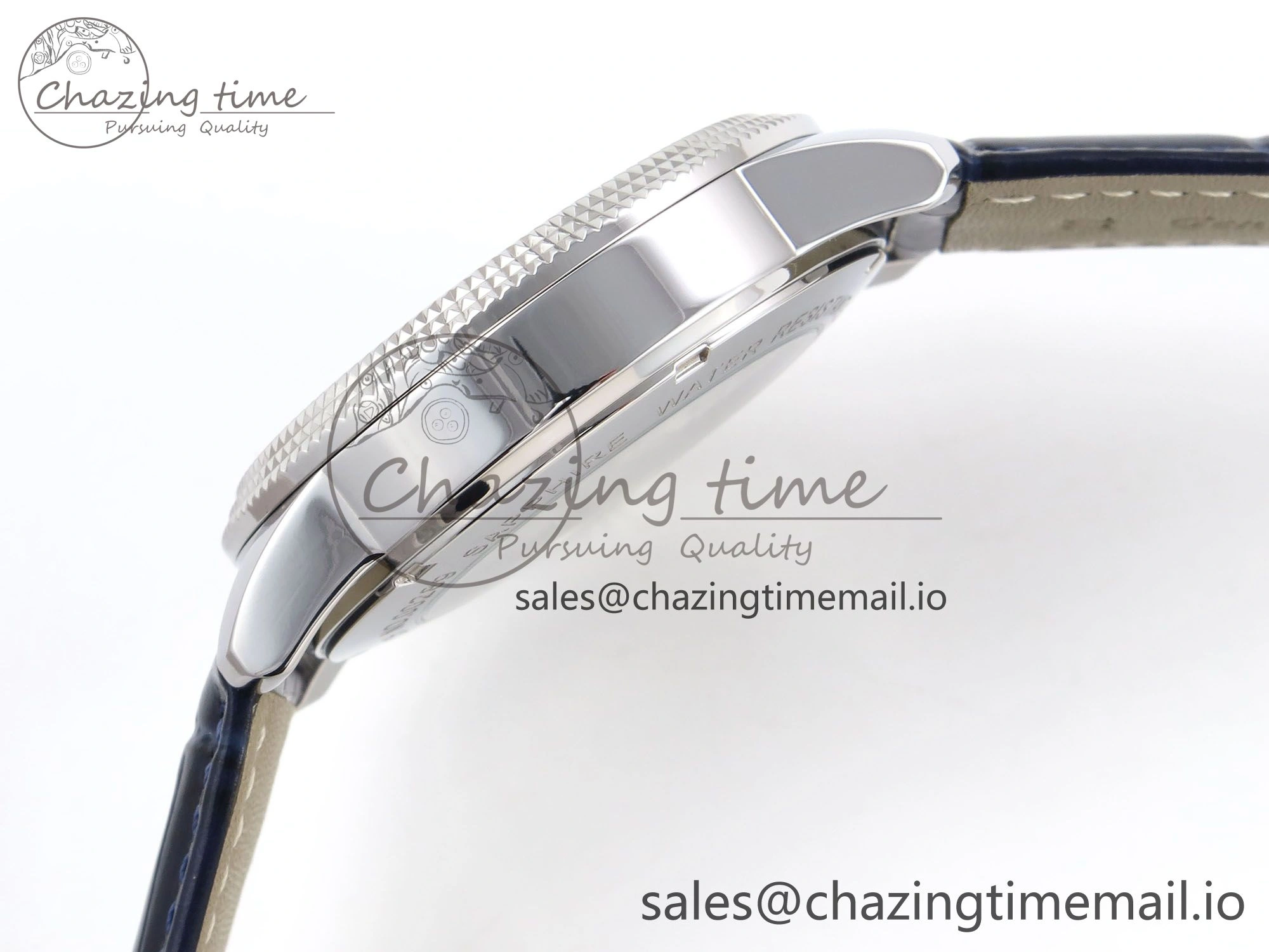PP Tourbillon SS Texuted Bezel RMSF Edition Black Starry Dial on Blue Leather Strap