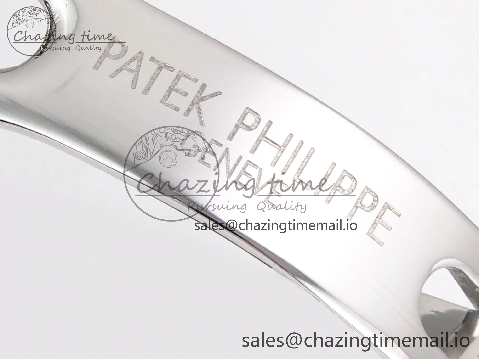 PP Tourbillon SS Texuted Bezel RMSF Edition White Dial on Black Leather Strap