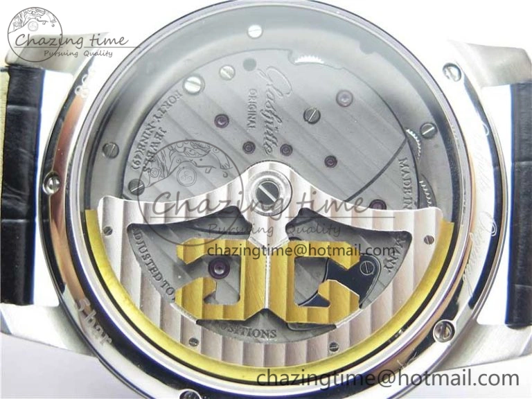 PanoInverse 42mm SS TZF Best Edition Black Dial on Black Leather Strap A23J