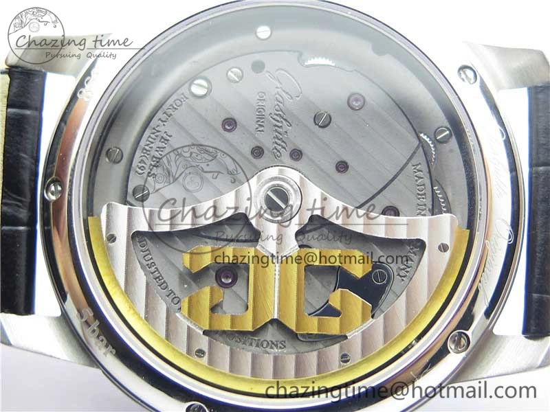 PanoInverse 42mm SS TZF Best Edition Black Dial on Black Leather Strap A23J