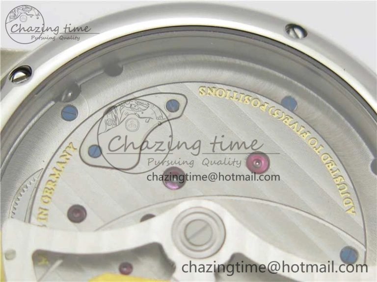 PanoInverse 42mm SS TZF Best Edition Silver Black Dial on Black Leather Strap A23J