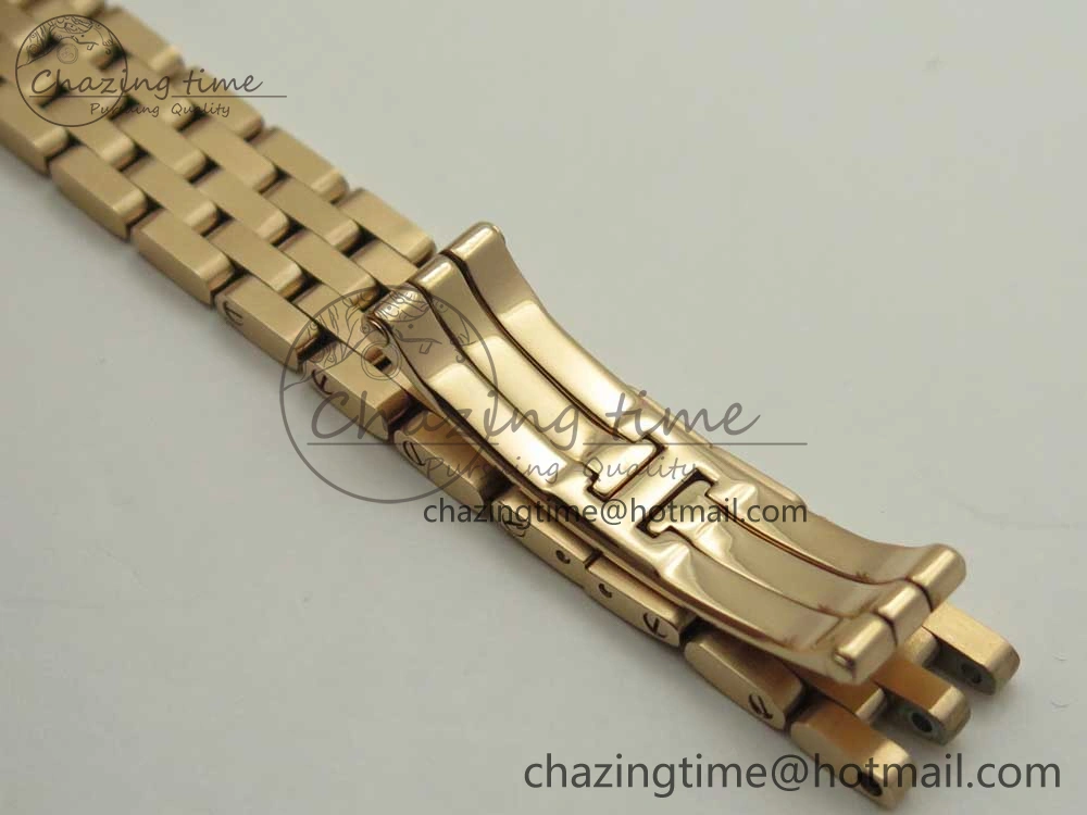 Panthère Secrete Ladies 22mm RG 8848F 1:1 Best Edition White Dial Diamonds Bezel on RG Bracelet Ronda Quartz