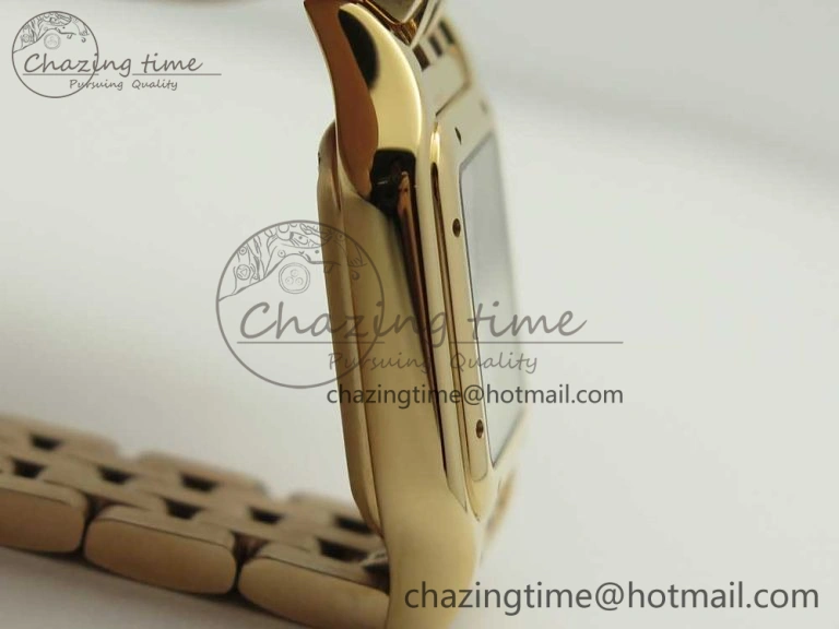Panthère Secrete Ladies 22mm RG 8848F 1:1 Best Edition White Dial on RG Bracelet Ronda Quartz