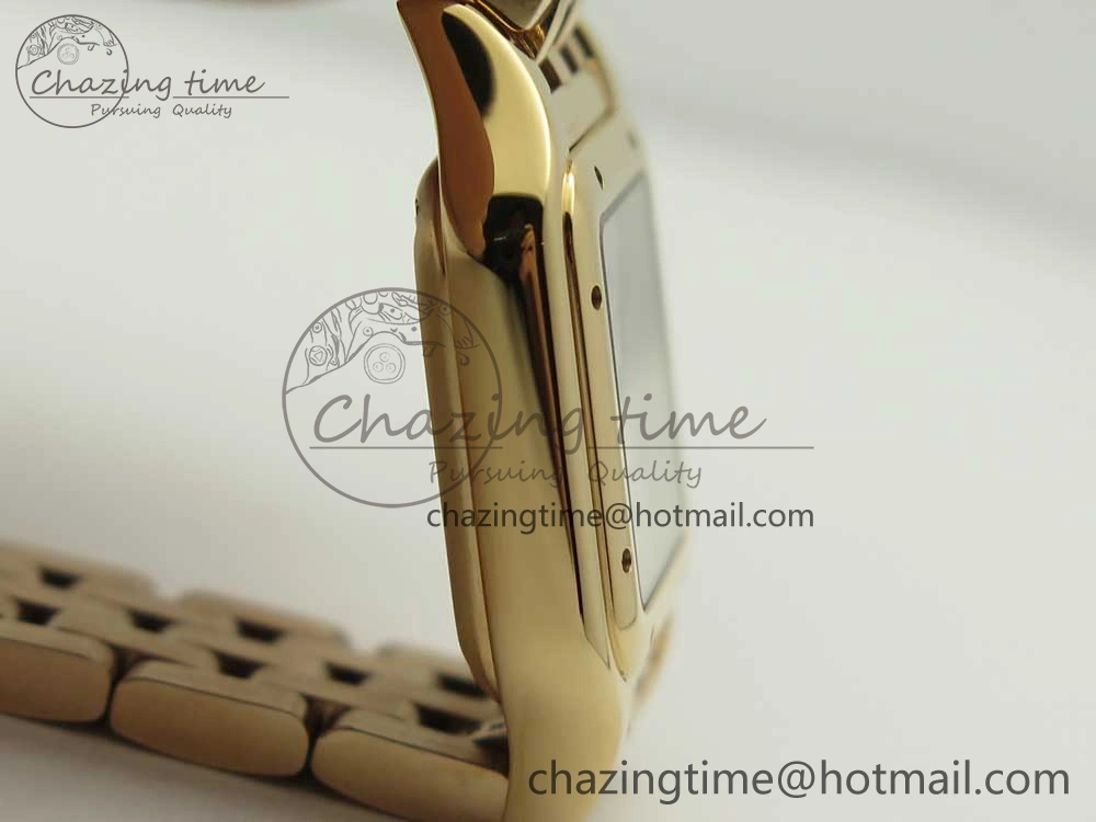Panthère Secrete Ladies 22mm RG 8848F 1:1 Best Edition White Dial on RG Bracelet Ronda Quartz