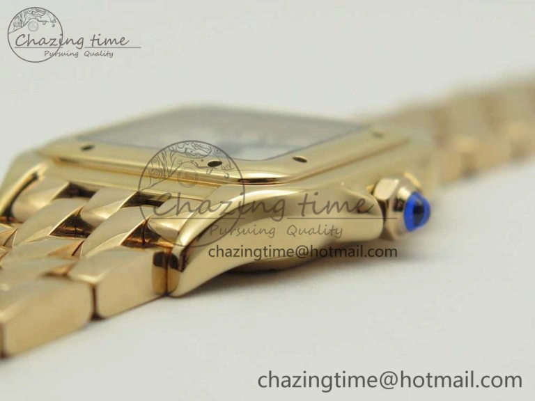 Panthère Secrete Ladies 22mm RG 8848F 1:1 Best Edition White Dial on RG Bracelet Ronda Quartz