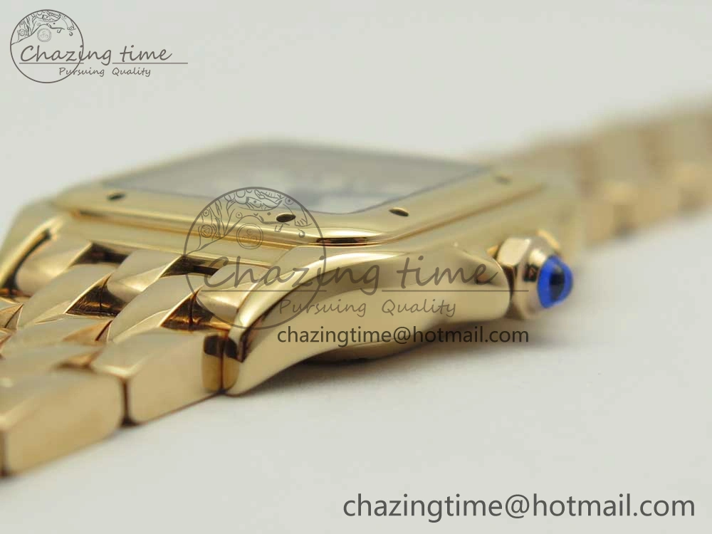 Panthère Secrete Ladies 22mm RG 8848F 1:1 Best Edition White Dial on RG Bracelet Ronda Quartz