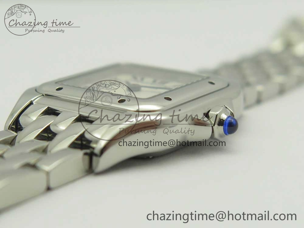 Panthère Secrete Ladies 22mm SS 8848F 1:1 Best Edition White Dial on SS Bracelet Ronda Quartz