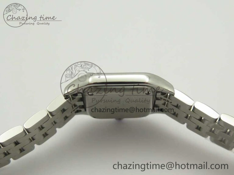 Panthère Secrete Ladies 22mm SS 8848F 1:1 Best Edition White Dial on SS Bracelet Ronda Quartz