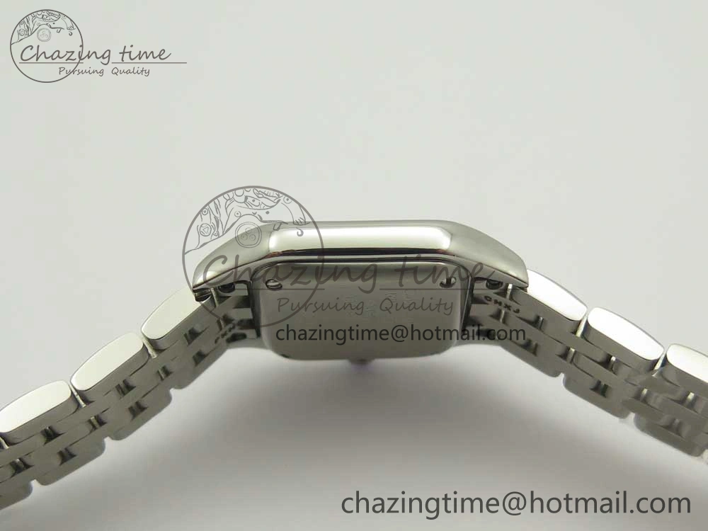 Panthère Secrete Ladies 22mm SS 8848F 1:1 Best Edition White Dial on SS Bracelet Ronda Quartz