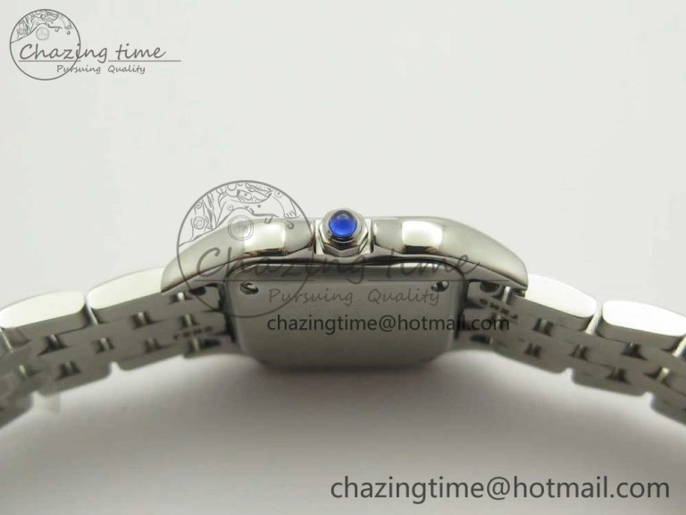 Panthère Secrete Ladies 22mm SS 8848F 1:1 Best Edition White Dial on SS Bracelet Ronda Quartz