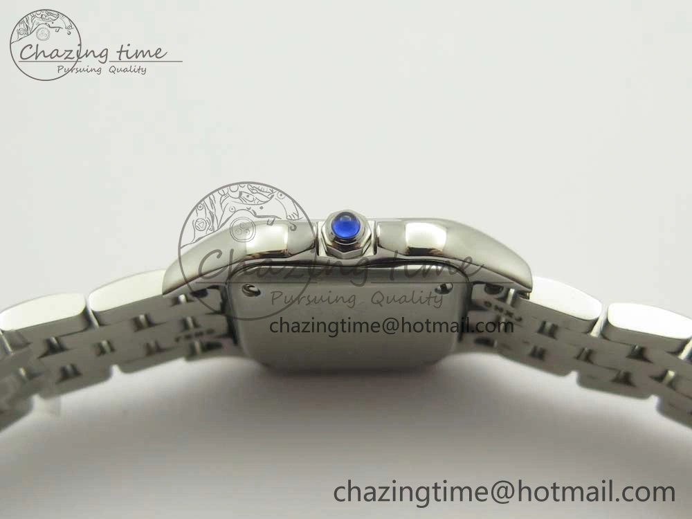 Panthère Secrete Ladies 22mm SS 8848F 1:1 Best Edition White Dial on SS Bracelet Ronda Quartz