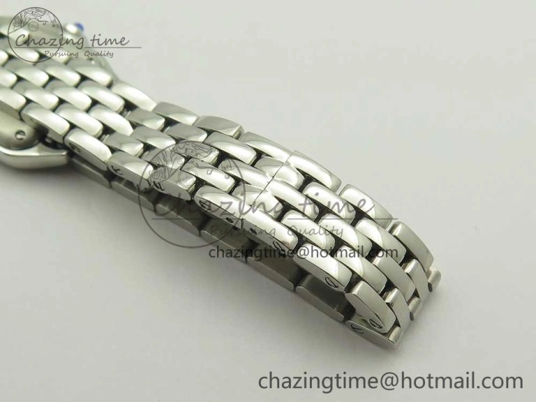 Panthère Secrete Ladies 22mm SS 8848F 1:1 Best Edition White Dial on SS Bracelet Ronda Quartz