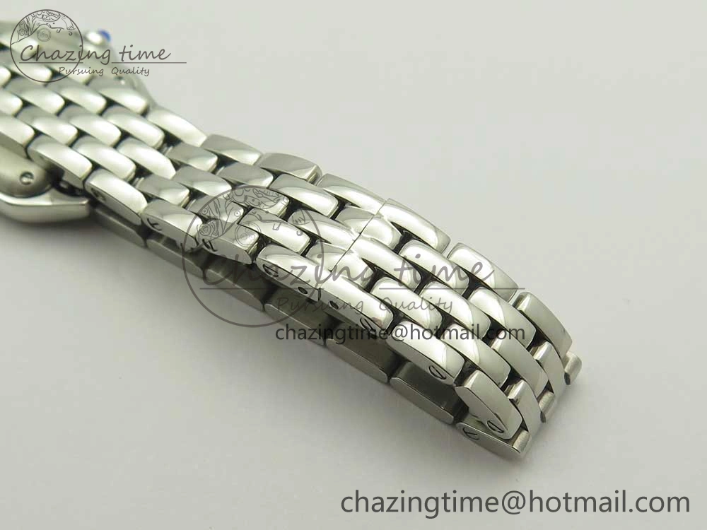 Panthère Secrete Ladies 22mm SS 8848F 1:1 Best Edition White Dial on SS Bracelet Ronda Quartz