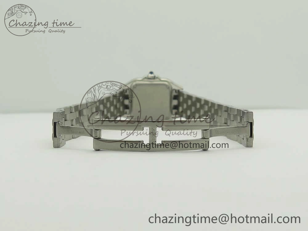 Panthère Secrete Ladies 22mm SS 8848F 1:1 Best Edition White Dial on SS Bracelet Ronda Quartz