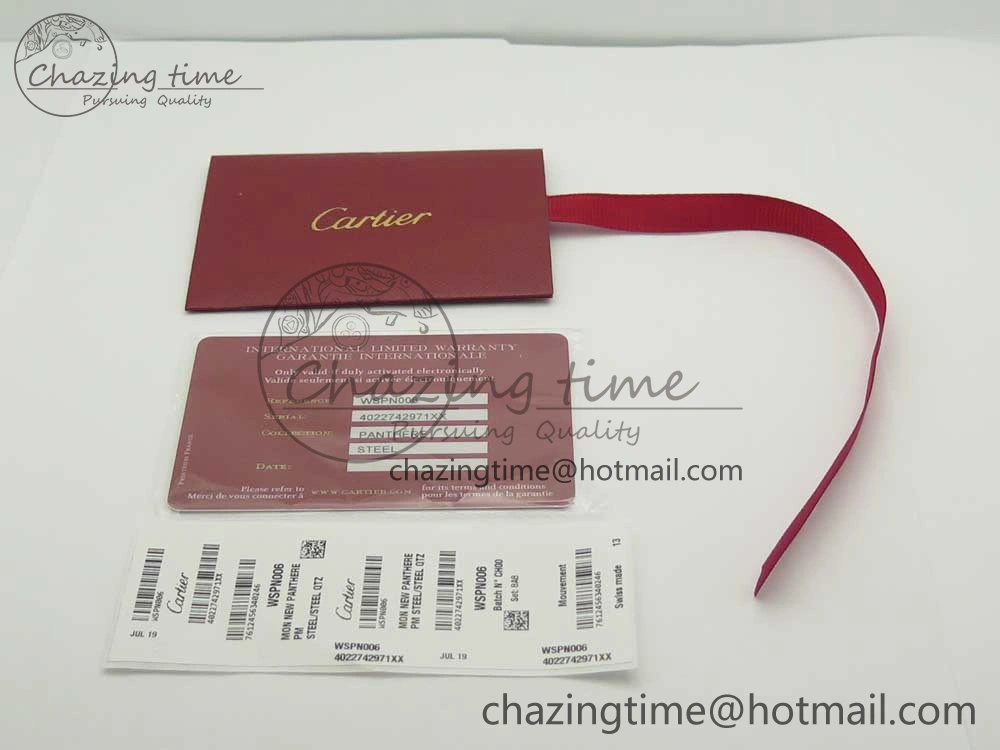 Panthère Secrete Ladies 22mm SS 8848F 1:1 Best Edition White Dial on SS Bracelet Ronda Quartz