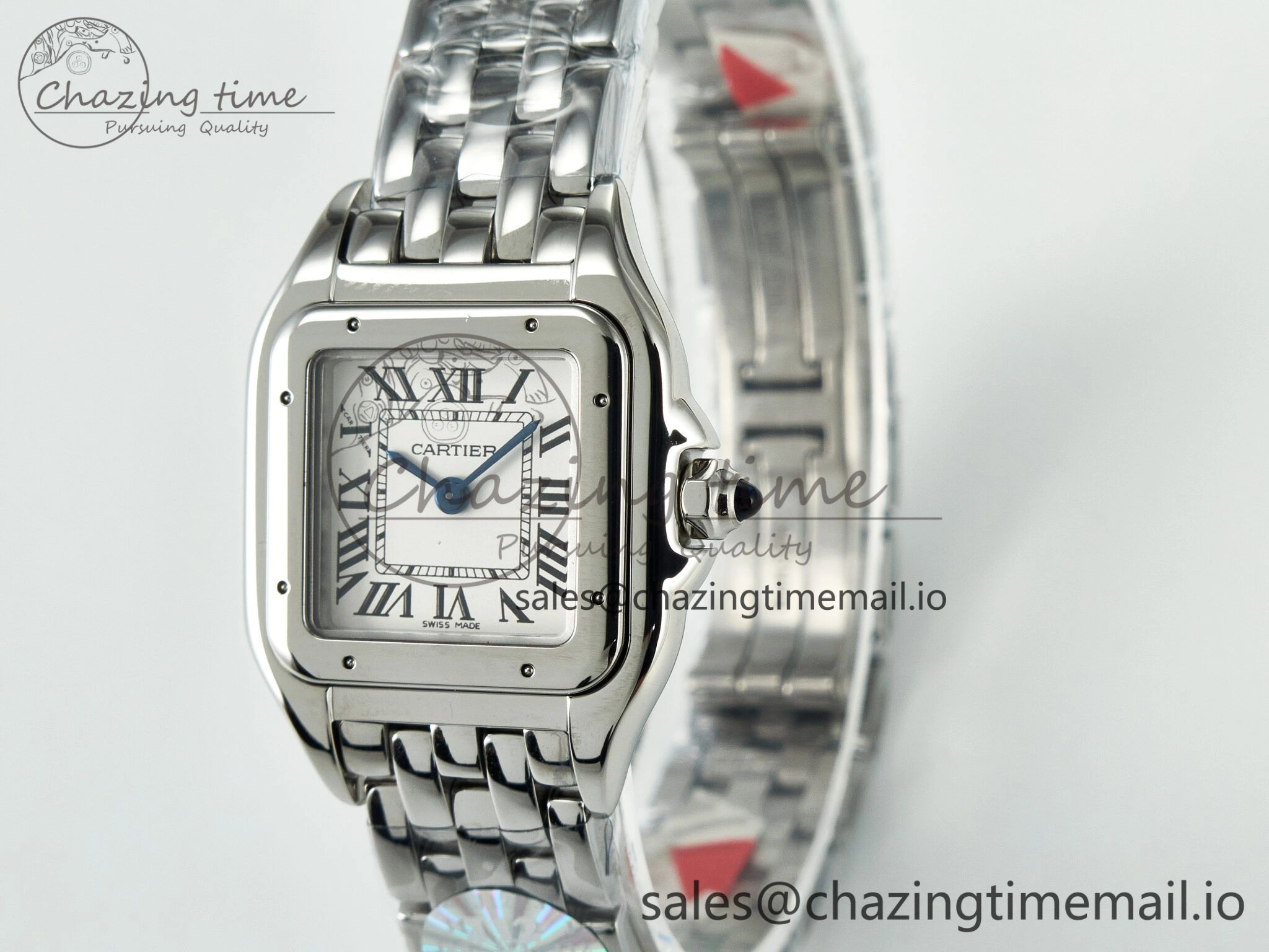 Panthère Secrete Ladies 22mm SS J12F 1:1 Best Edition White Dial on SS Bracelet Ronda Quartz