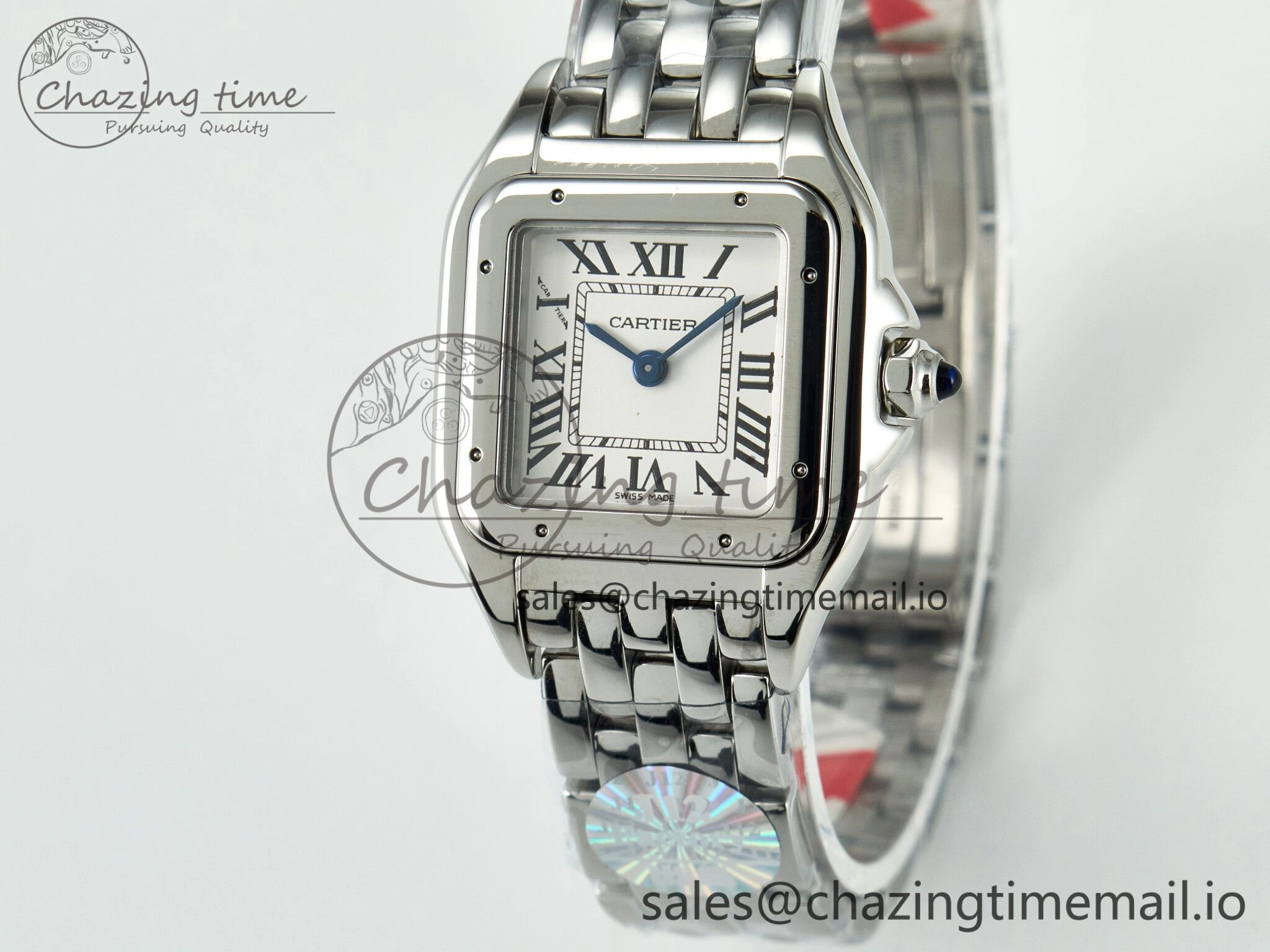 Panthère Secrete Ladies 22mm SS J12F 1:1 Best Edition White Dial on SS Bracelet Ronda Quartz