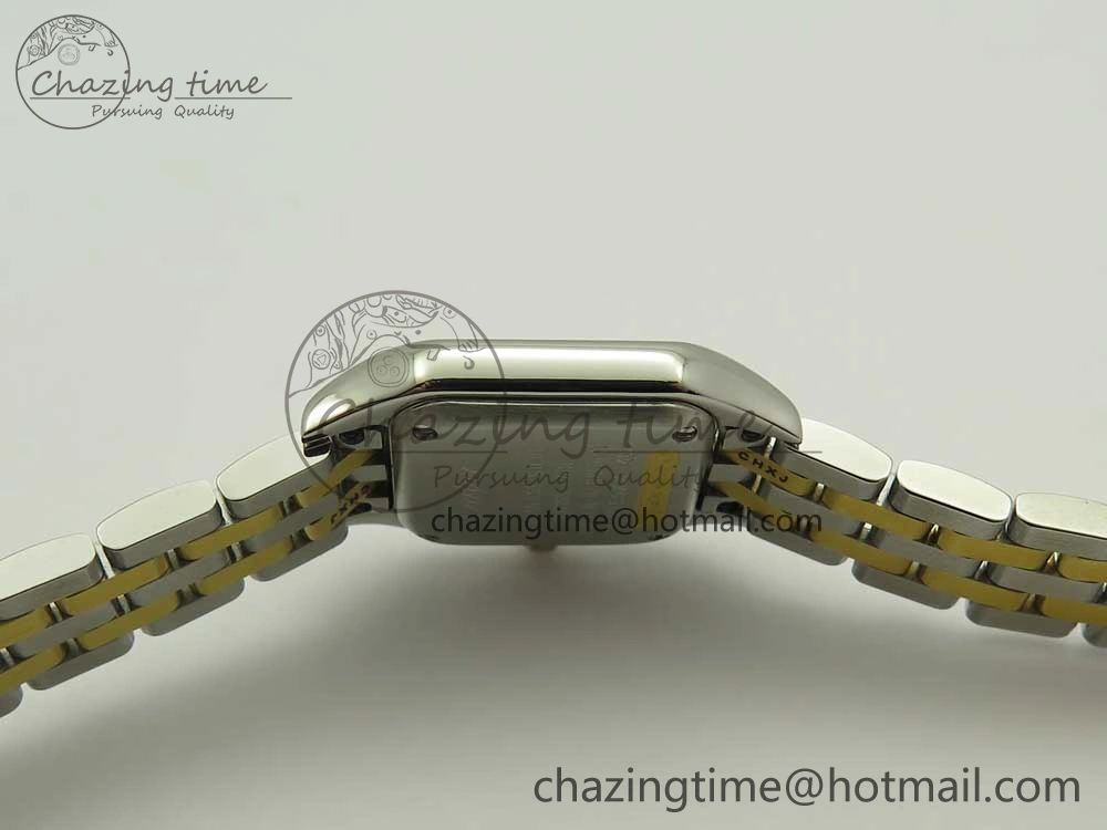 Panthère Secrete Ladies 22mm SS YG 8848F 1:1 Best Edition White Dial on SS YG Bracelet Ronda Quartz