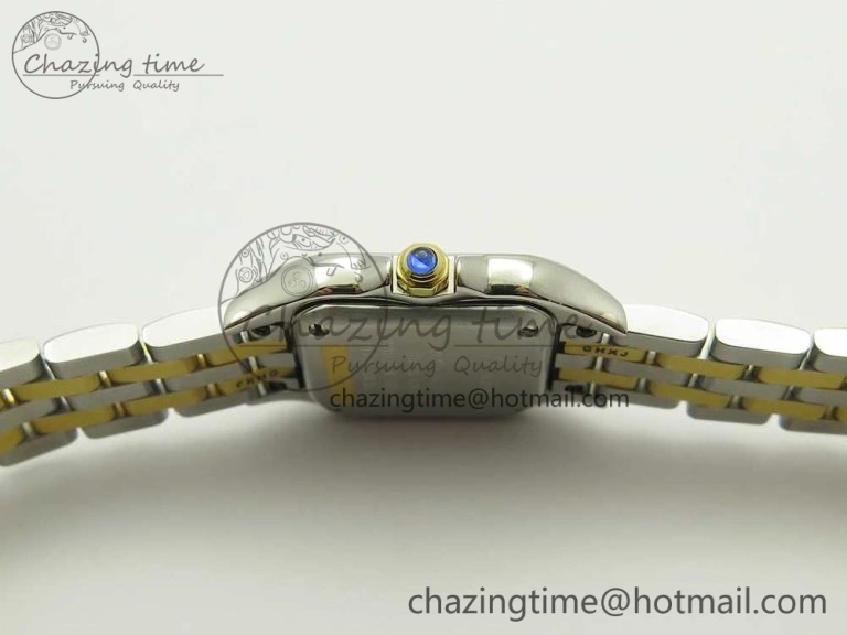 Panthère Secrete Ladies 22mm SS YG 8848F 1:1 Best Edition White Dial on SS YG Bracelet Ronda Quartz