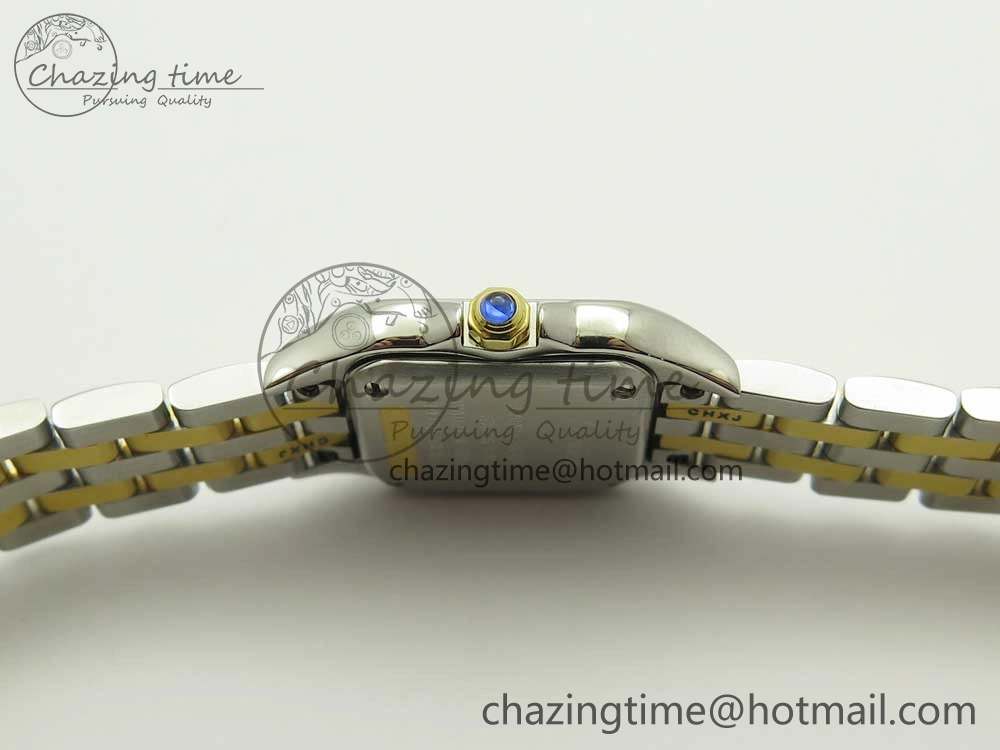 Panthère Secrete Ladies 22mm SS YG 8848F 1:1 Best Edition White Dial on SS YG Bracelet Ronda Quartz