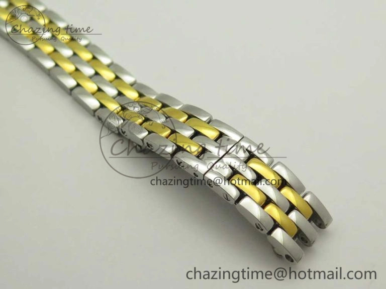 Panthère Secrete Ladies 22mm SS YG 8848F 1:1 Best Edition White Dial on SS YG Bracelet Ronda Quartz