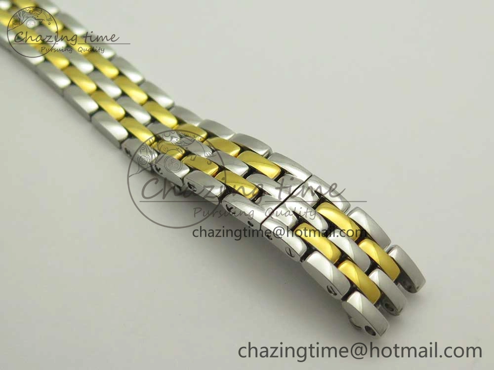 Panthère Secrete Ladies 22mm SS YG 8848F 1:1 Best Edition White Dial on SS YG Bracelet Ronda Quartz