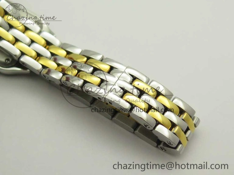 Panthère Secrete Ladies 22mm SS YG 8848F 1:1 Best Edition White Dial on SS YG Bracelet Ronda Quartz