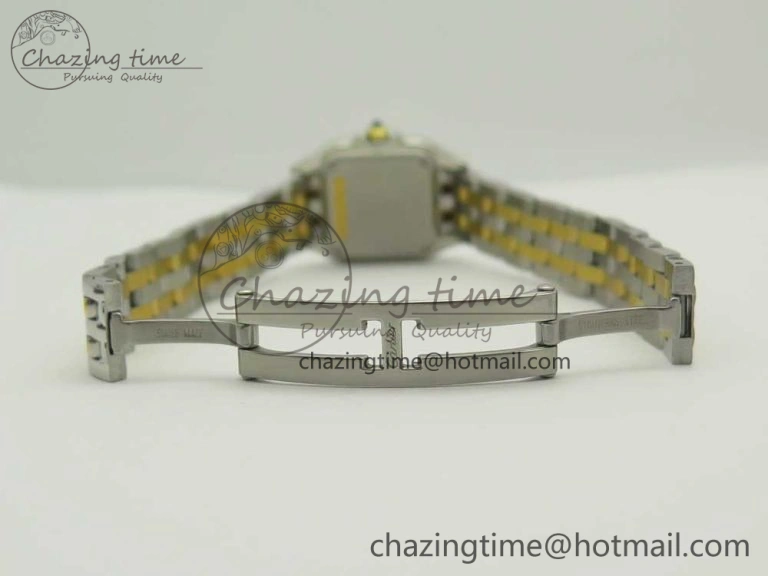 Panthère Secrete Ladies 22mm SS YG 8848F 1:1 Best Edition White Dial on SS YG Bracelet Ronda Quartz