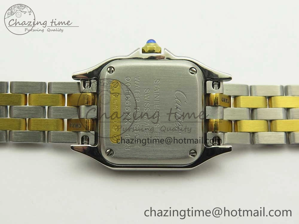 Panthère Secrete Ladies 22mm SS YG 8848F 1:1 Best Edition White Dial on SS YG Bracelet Ronda Quartz