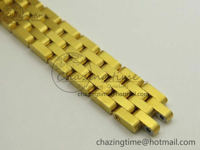 Panthère Secrete Ladies 22mm YG 8848F 1:1 Best Edition White Dial on YG Bracelet Ronda Quartz