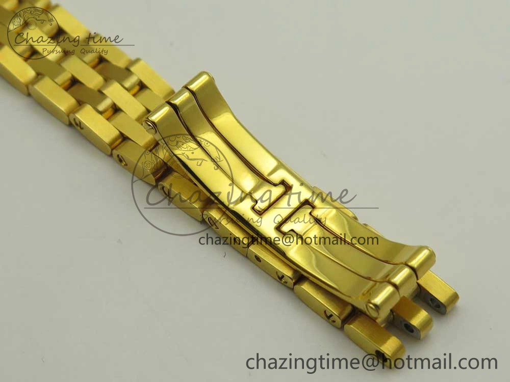 Panthère Secrete Ladies 22mm YG 8848F 1:1 Best Edition White Dial on YG Bracelet Ronda Quartz