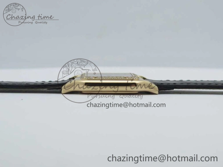 Panthère Secrete Ladies 27mm RG 8848F 1:1 Best Edition White Dial Diamonds Bezel on Black Croco Strap Ronda Quartz