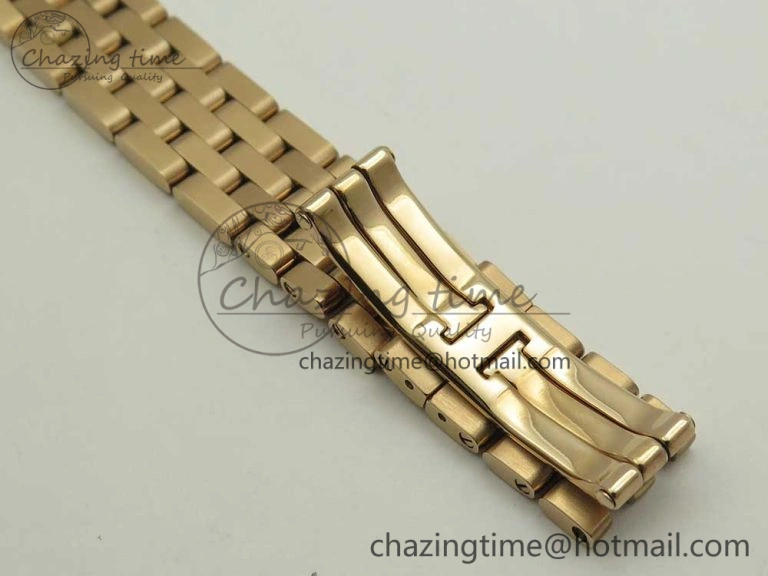 Panthère Secrete Ladies 27mm RG 8848F 1:1 Best Edition White Dial Diamonds Bezel on RG Bracelet Ronda Quartz
