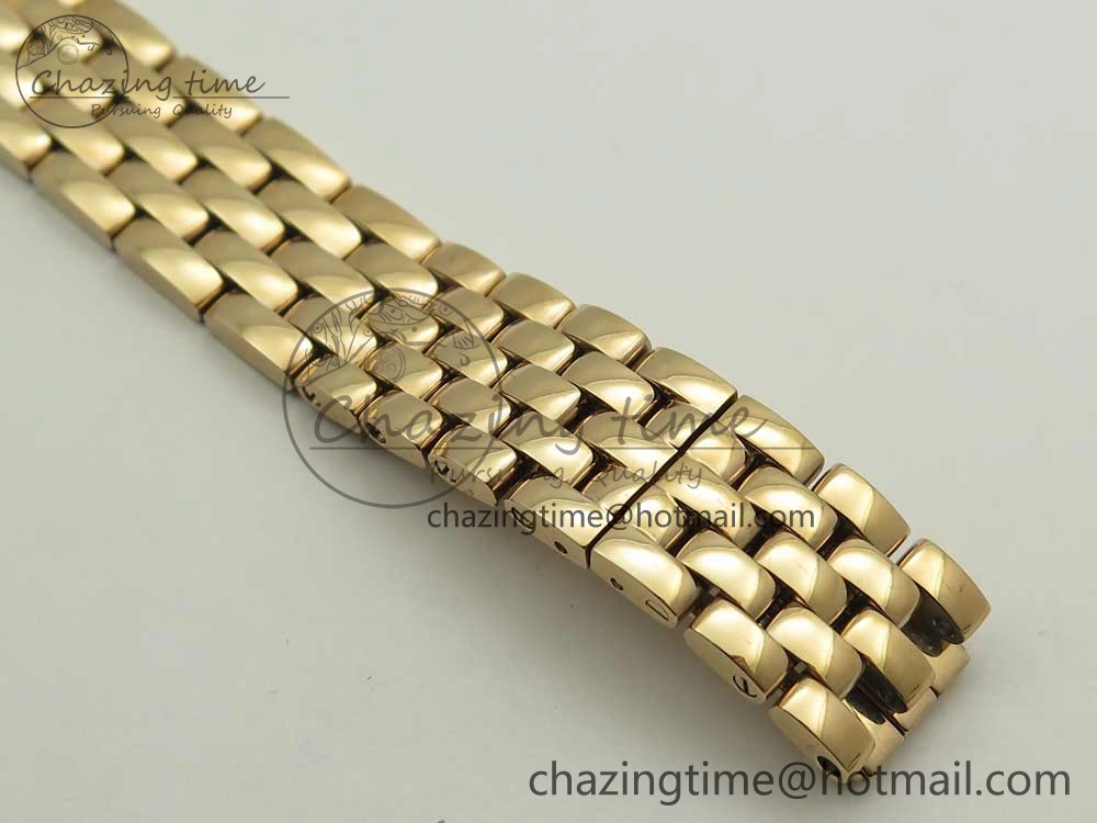 Panthère Secrete Ladies 27mm RG 8848F 1:1 Best Edition White Dial Diamonds Bezel on RG Bracelet Ronda Quartz