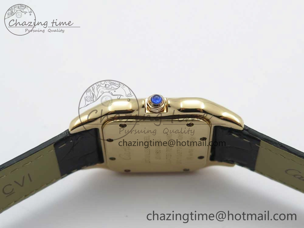Panthère Secrete Ladies 27mm RG 8848F 1:1 Best Edition White Dial on Black Croco Strap Ronda Quartz