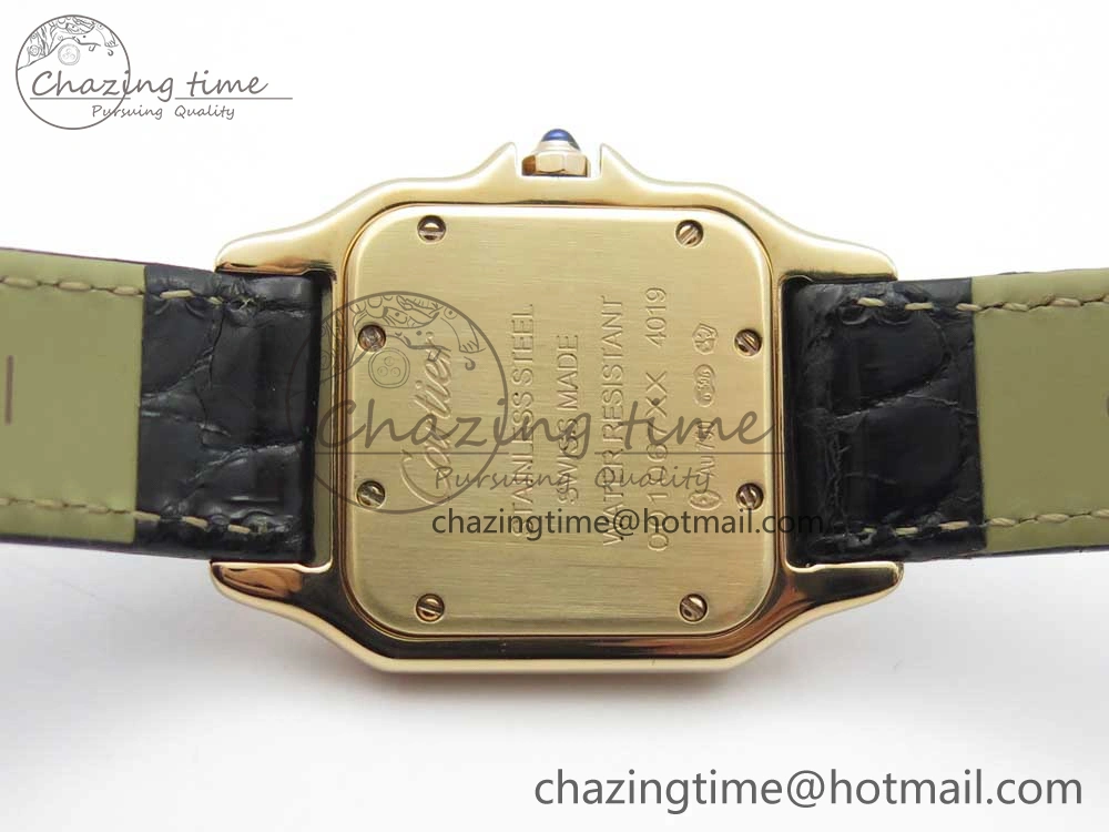 Panthère Secrete Ladies 27mm RG 8848F 1:1 Best Edition White Dial on Black Croco Strap Ronda Quartz
