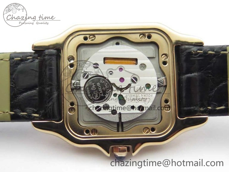 Panthère Secrete Ladies 27mm RG 8848F 1:1 Best Edition White Dial on Black Croco Strap Ronda Quartz