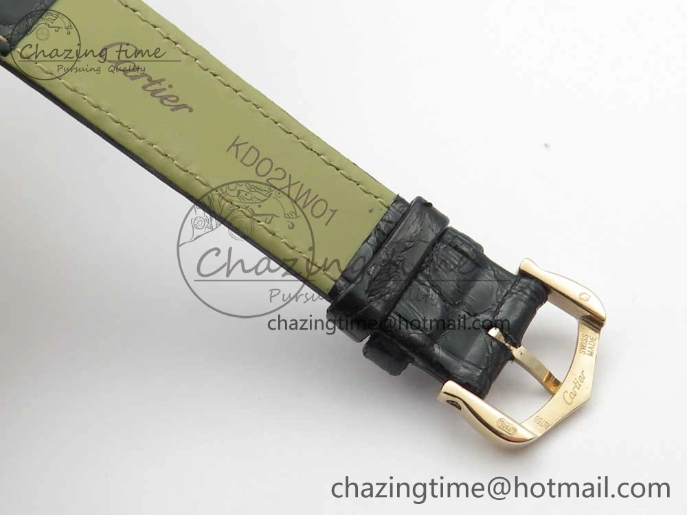 Panthère Secrete Ladies 27mm RG 8848F 1:1 Best Edition White Dial on Black Croco Strap Ronda Quartz