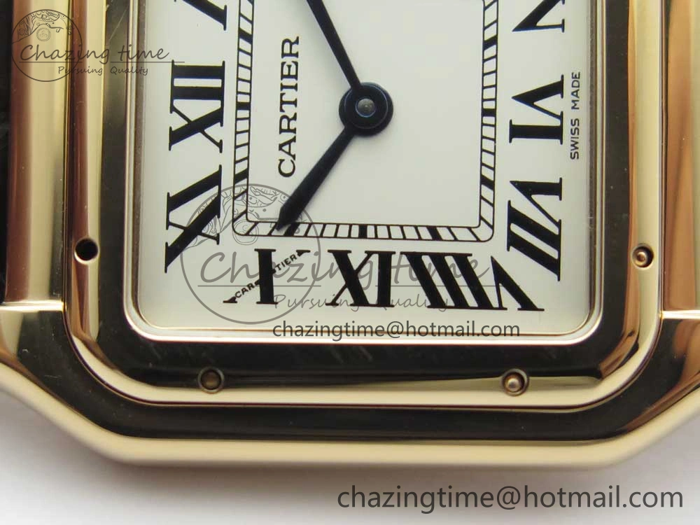 Panthère Secrete Ladies 27mm RG 8848F 1:1 Best Edition White Dial on Black Croco Strap Ronda Quartz