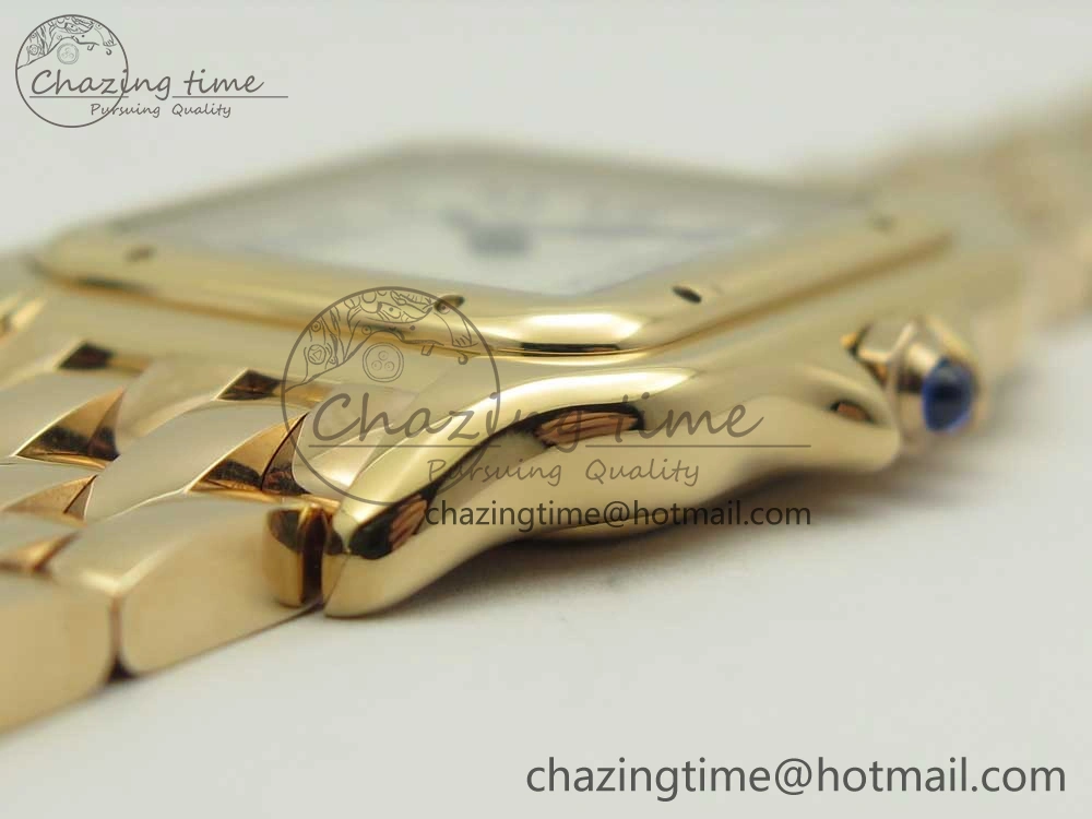 Panthère Secrete Ladies 27mm RG 8848F 1:1 Best Edition White Dial on RG Bracelet Ronda Quartz