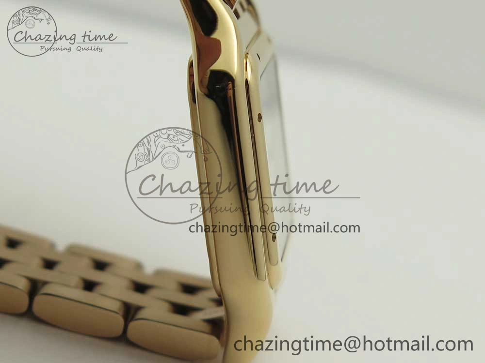 Panthère Secrete Ladies 27mm RG 8848F 1:1 Best Edition White Dial on RG Bracelet Ronda Quartz