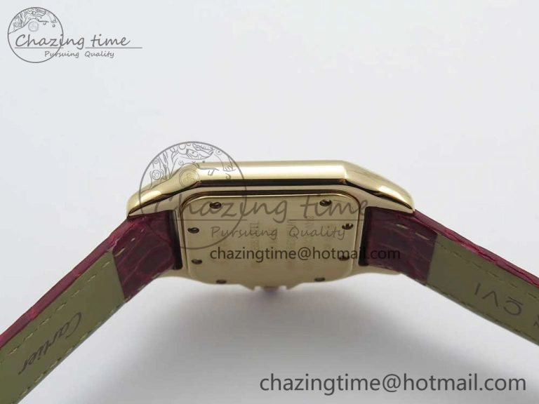 Panthère Secrete Ladies 27mm RG 8848F 1:1 Best Edition White Dial on Red Croco Strap Ronda Quartz