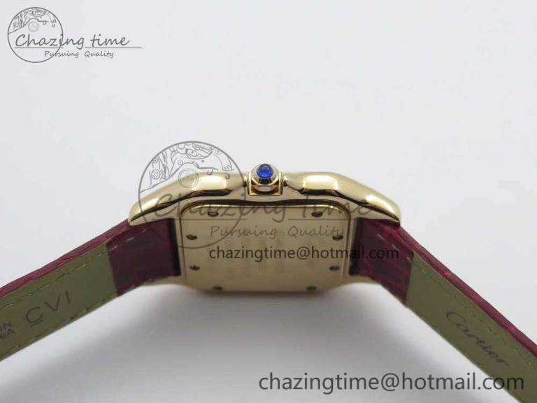 Panthère Secrete Ladies 27mm RG 8848F 1:1 Best Edition White Dial on Red Croco Strap Ronda Quartz