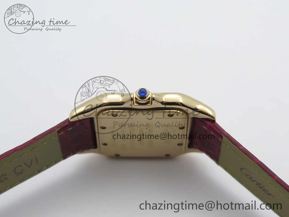 Panthère Secrete Ladies 27mm RG 8848F 1:1 Best Edition White Dial on Red Croco Strap Ronda Quartz