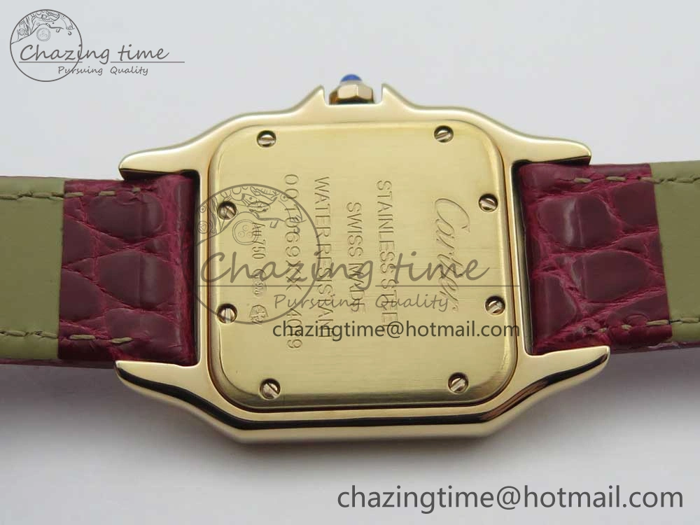 Panthère Secrete Ladies 27mm RG 8848F 1:1 Best Edition White Dial on Red Croco Strap Ronda Quartz